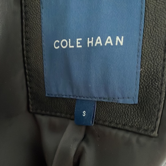 Cole Haan lambskin black leather jacket VGUC - Picture 6 of 8